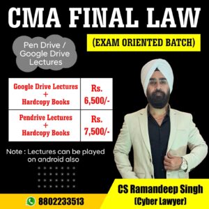 CMA FINAL LAW (EXAM ORIENTED BATCH)